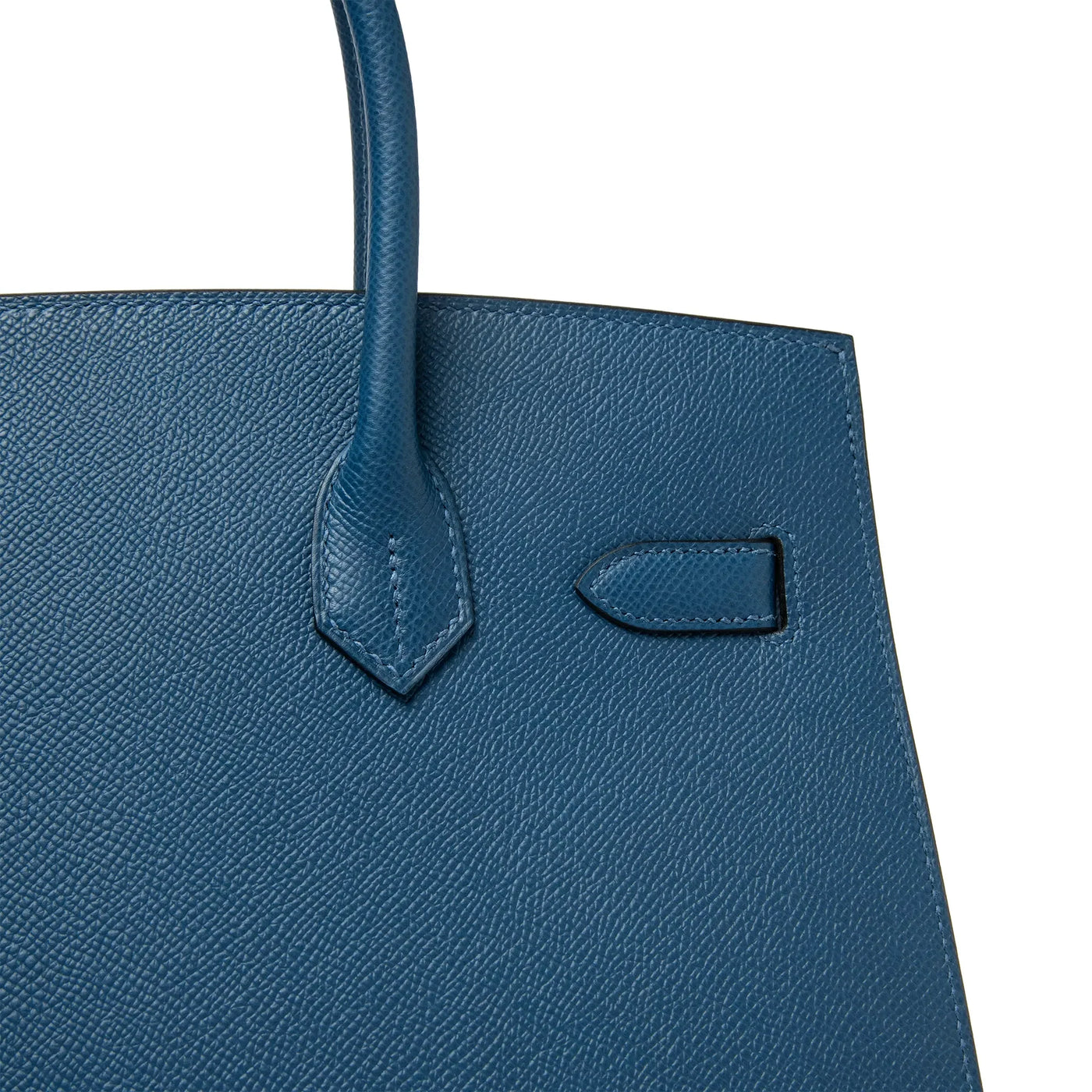 Sac à main Hermès Sellier Birkin 30 Deep Bleu Epsom Leather Or Hardware — vue 18