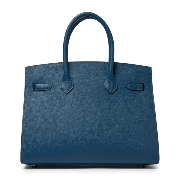 Sac à main Hermès Sellier Birkin 30 Deep Bleu Epsom Leather Or Hardware — alt
