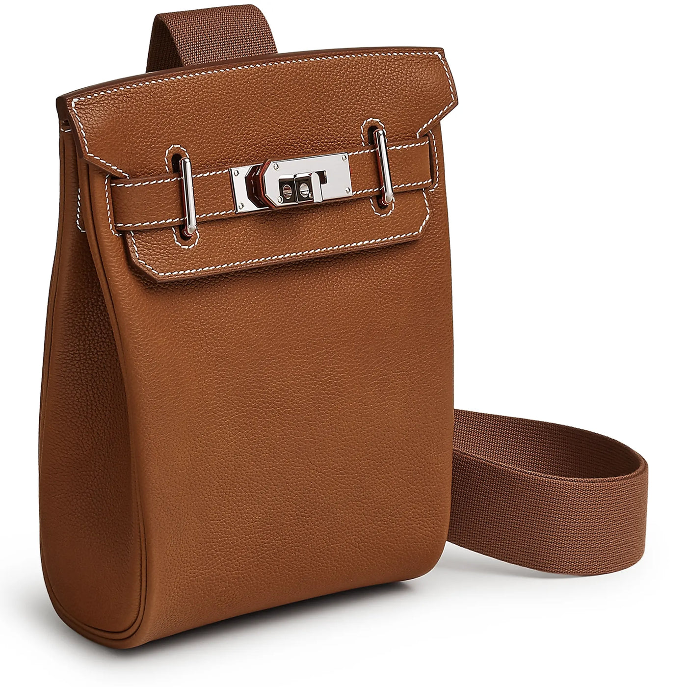 Sac à dos Hermès Hac A Dos PM Barenia Faubourg Fauve Palladium Hardware — vue 3