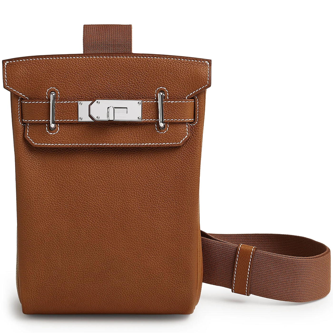 Sac à dos Hermès Hac A Dos PM Barenia Faubourg Fauve Palladium Hardware