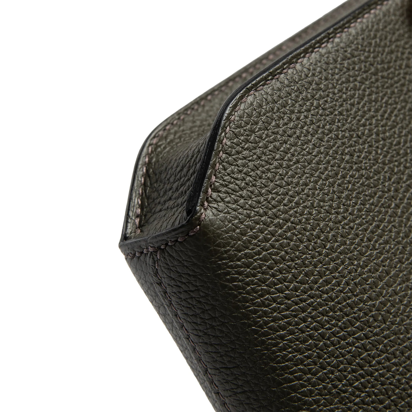 Pochette Hermès Kelly Depeches 25 Togo Calfskin Vert de Gris Palladium Hardware — vue 9