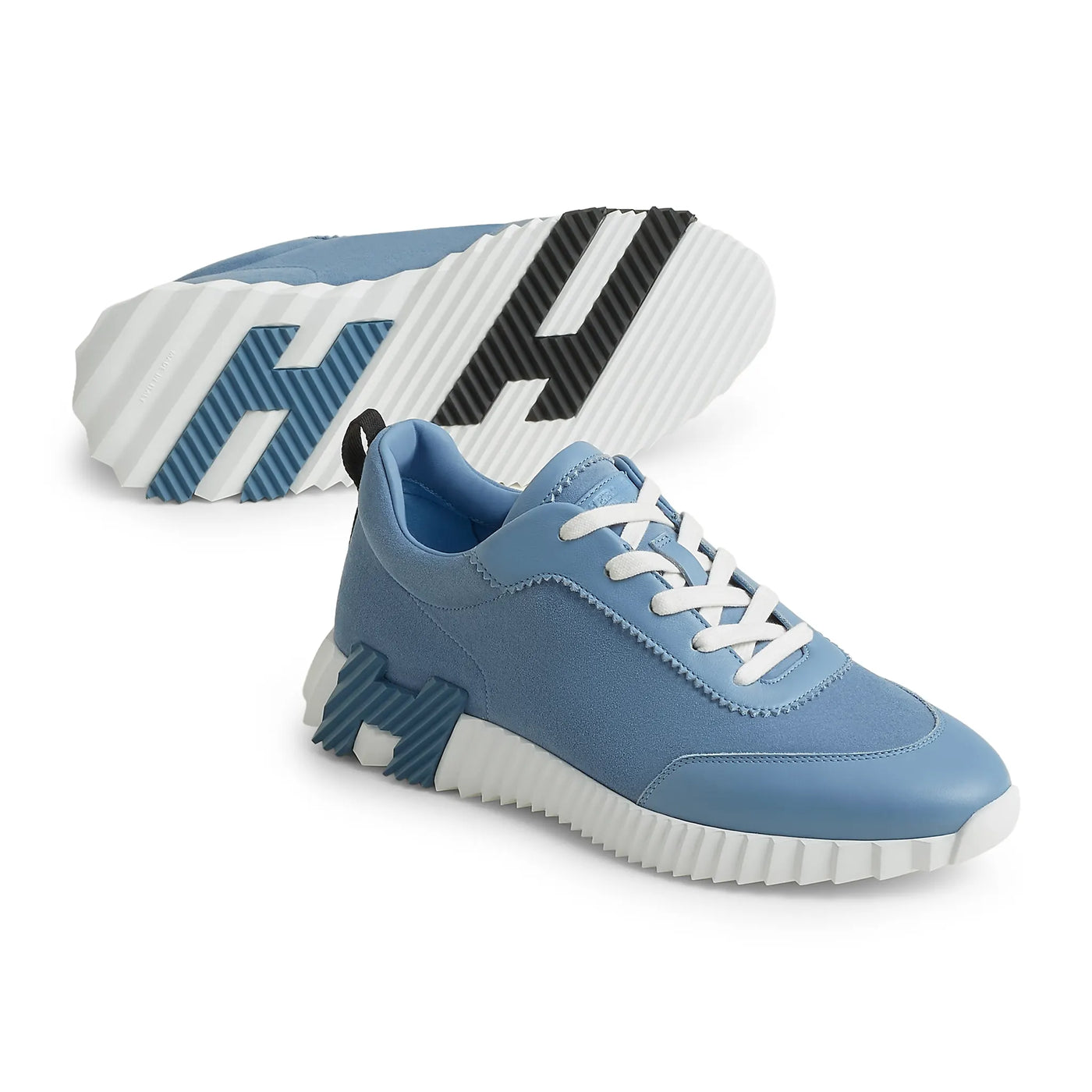 Baskets Hermès Bouncing Calf Bleu — vue 3