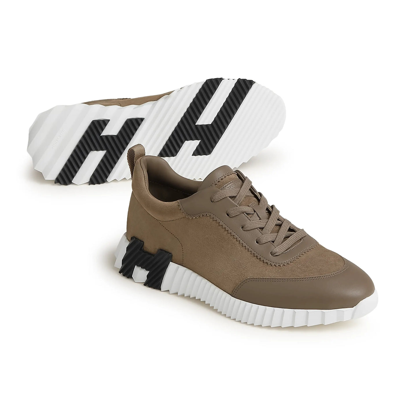 Baskets Hermès Bouncing Calf Étoupe — vue 4