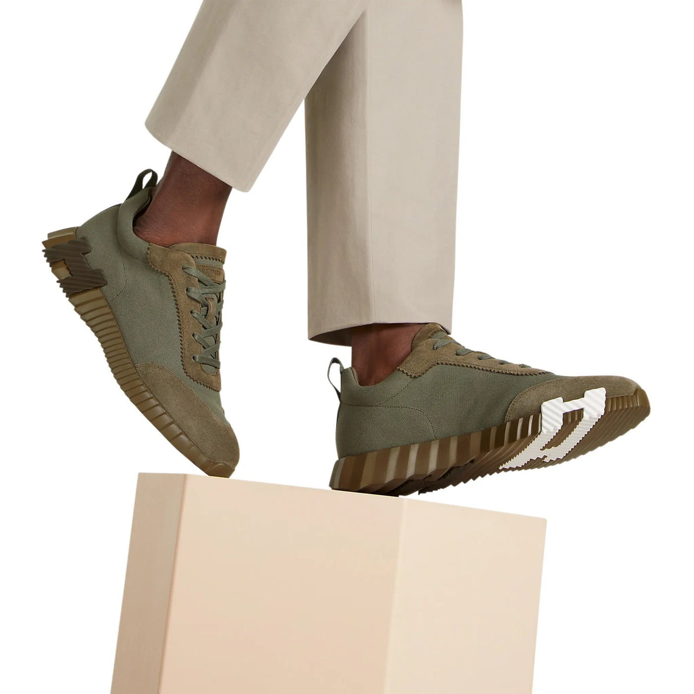 Baskets Hermès Bouncing Vert Toundra — vue 6