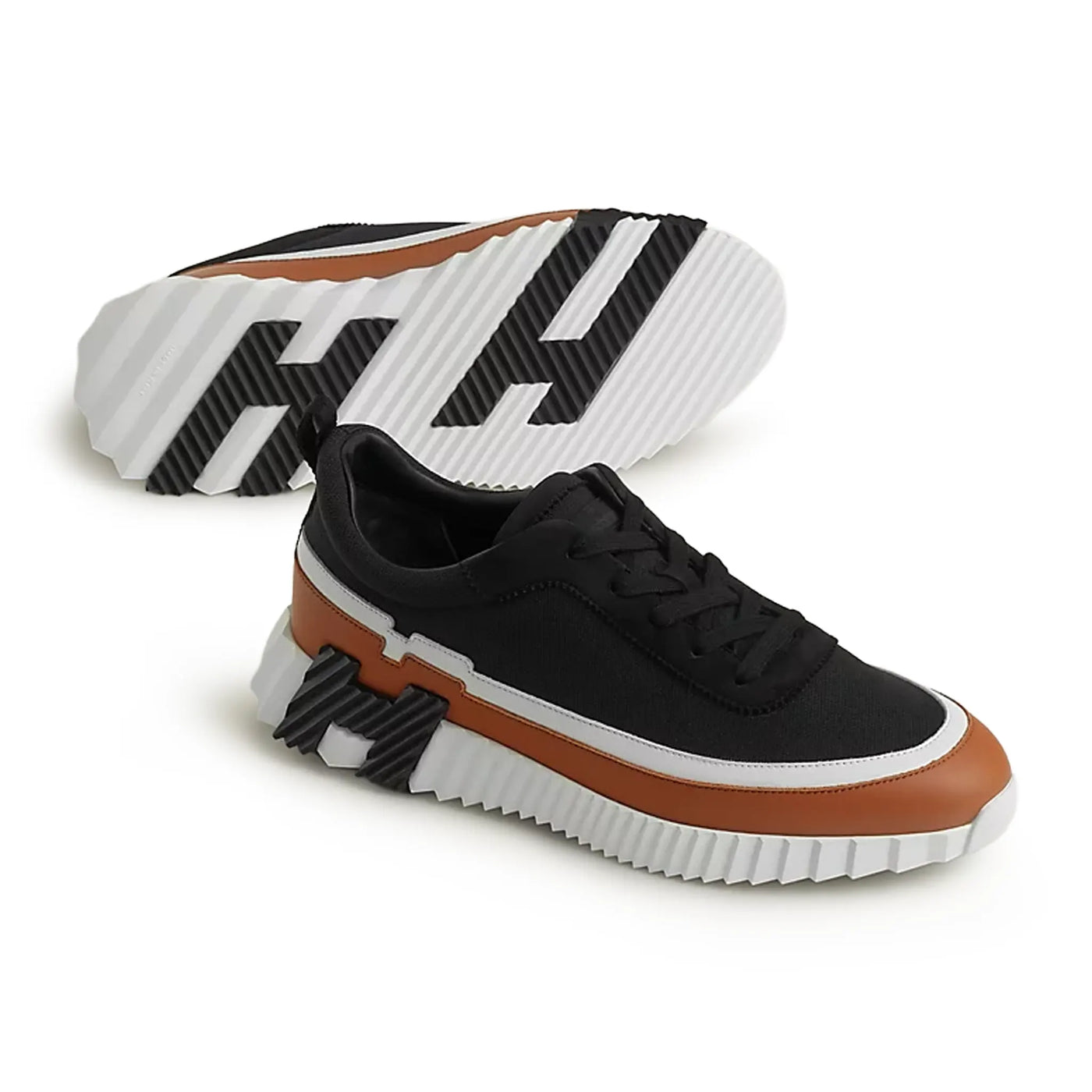 Baskets Hermès Bouncing Multicolore Noir — vue 3