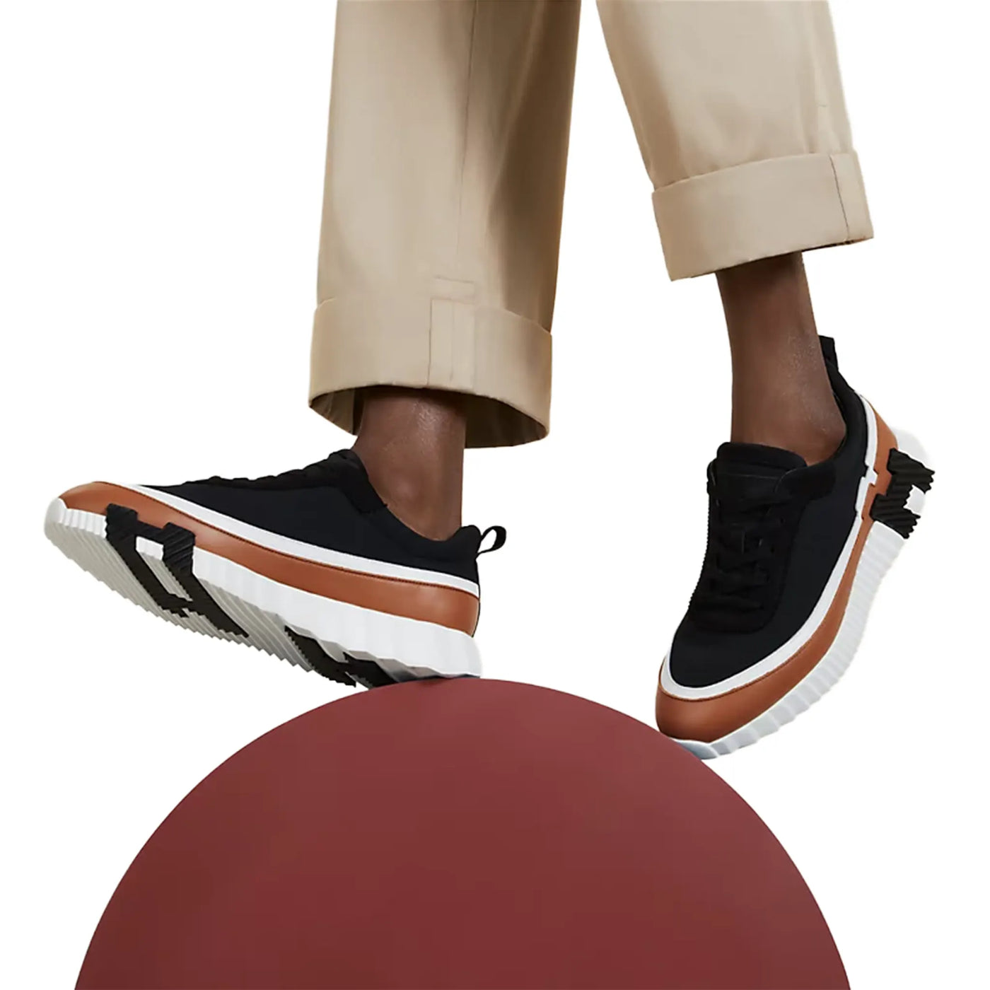 Baskets Hermès Bouncing Multicolore Noir — vue 6