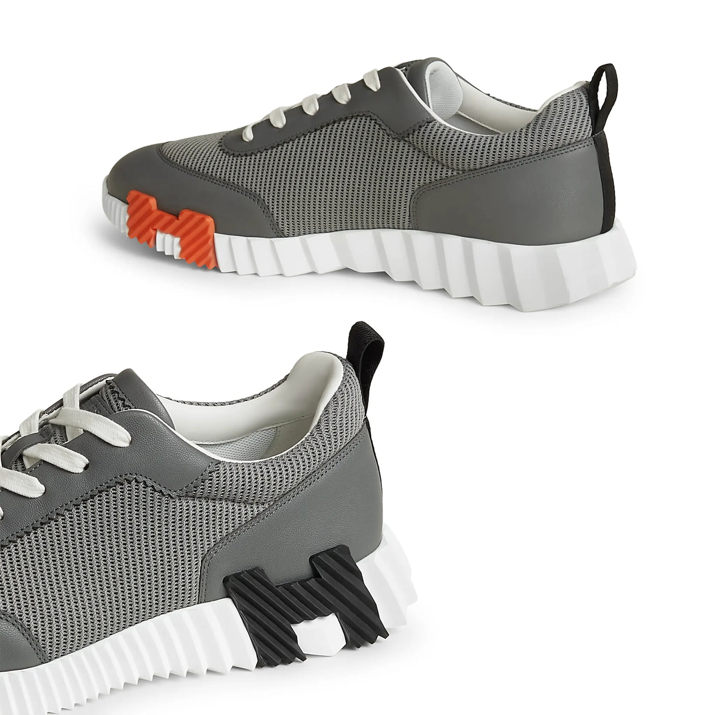 Baskets Hermès Bouncing Osmium Gris — vue 4