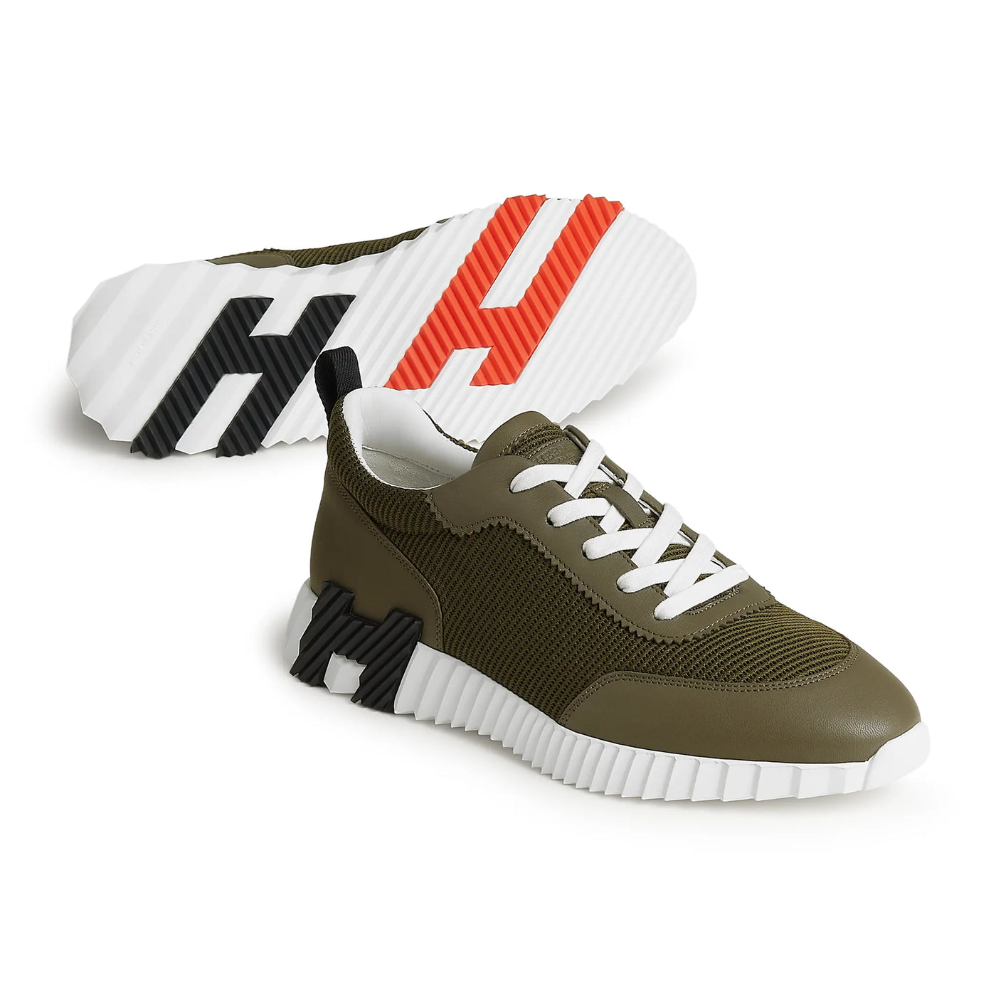 Baskets Hermès Bouncing Tundra Vert — vue 3