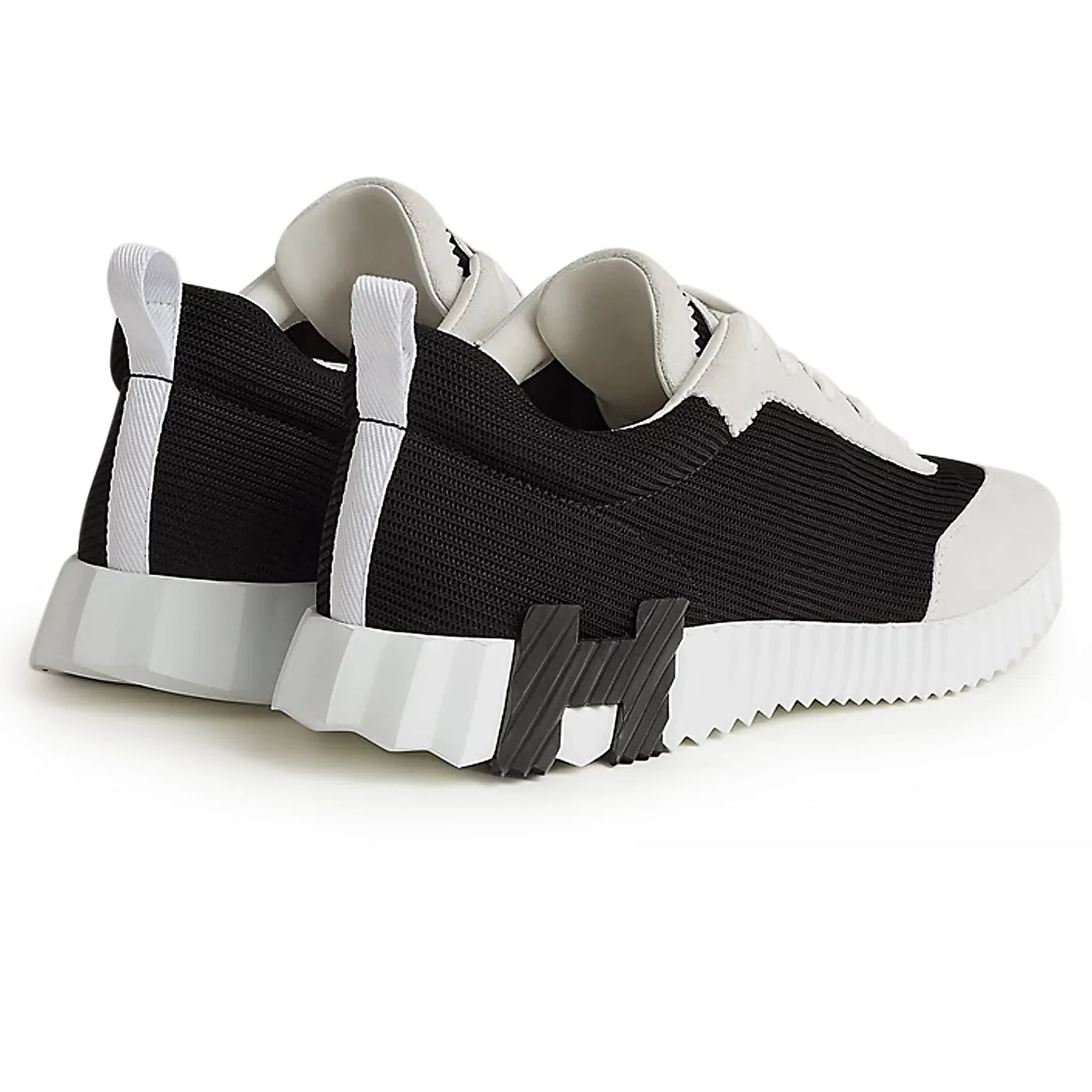 Baskets Hermès Bouncing Blanc Noir — vue 3