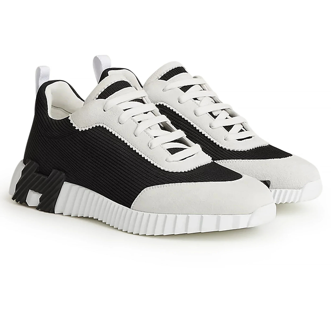 Baskets Hermès Bouncing Blanc Noir — vue 2