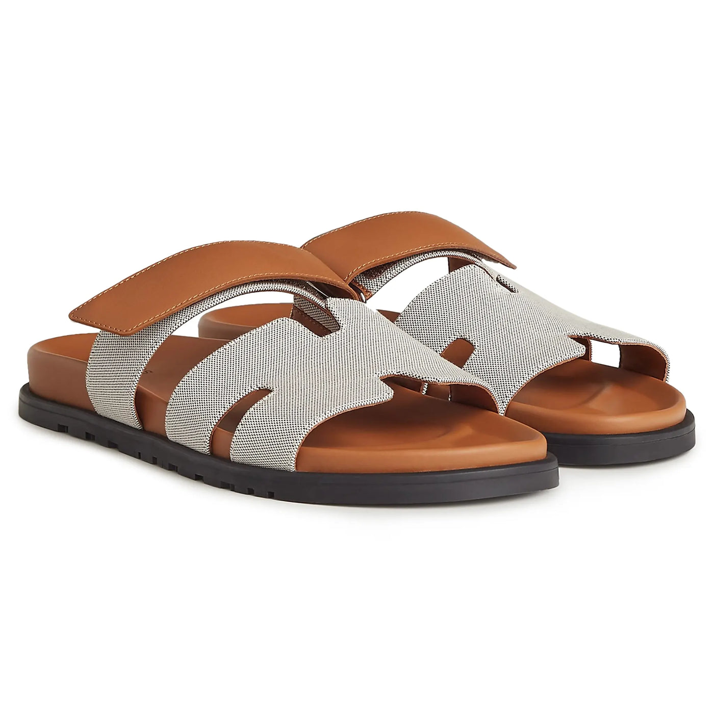 Sandales Hermès Chypre Plum Natural — vue 2