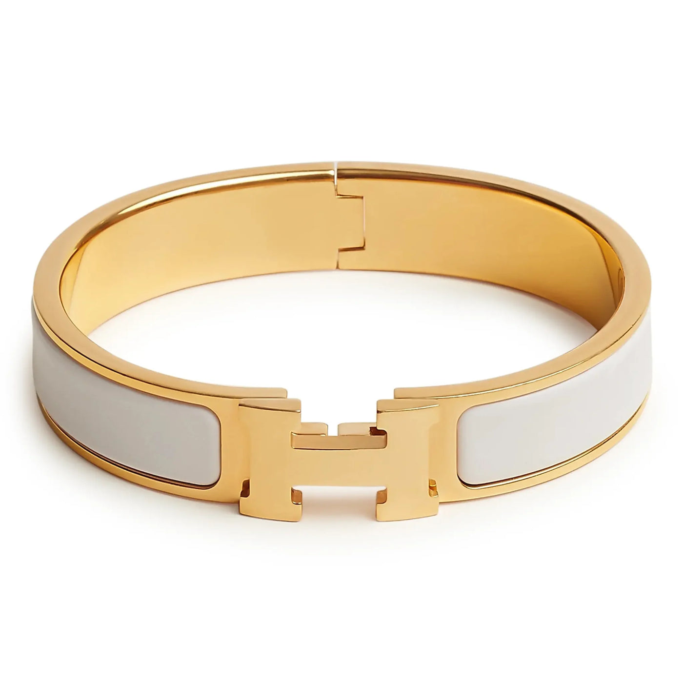 Bracelet Hermès Clic H Blanc Bracelet