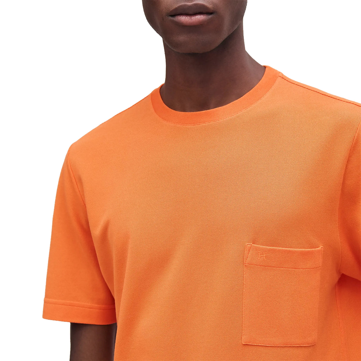 T-Shirt Hermès Embroidered Orange T Shirt — vue 3