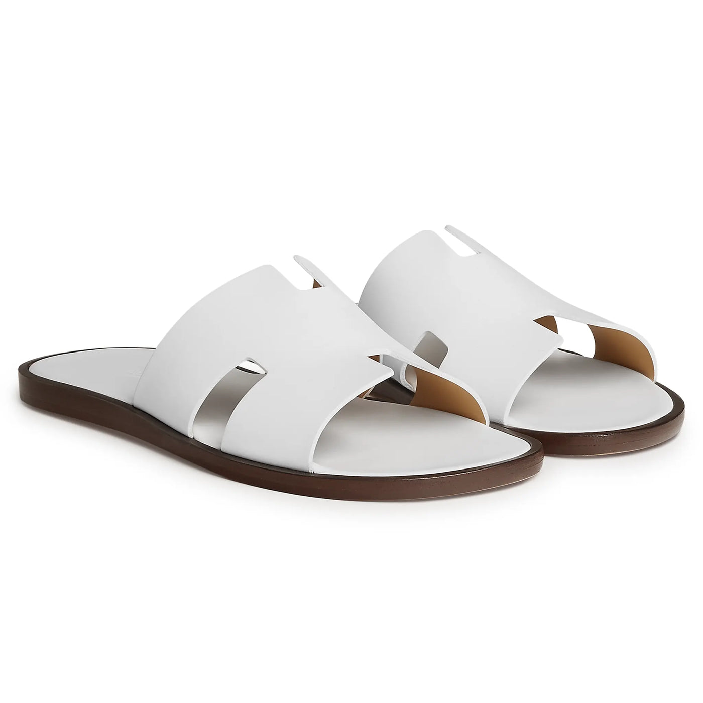 Sandales Hermès Izmir Blanc — vue 2