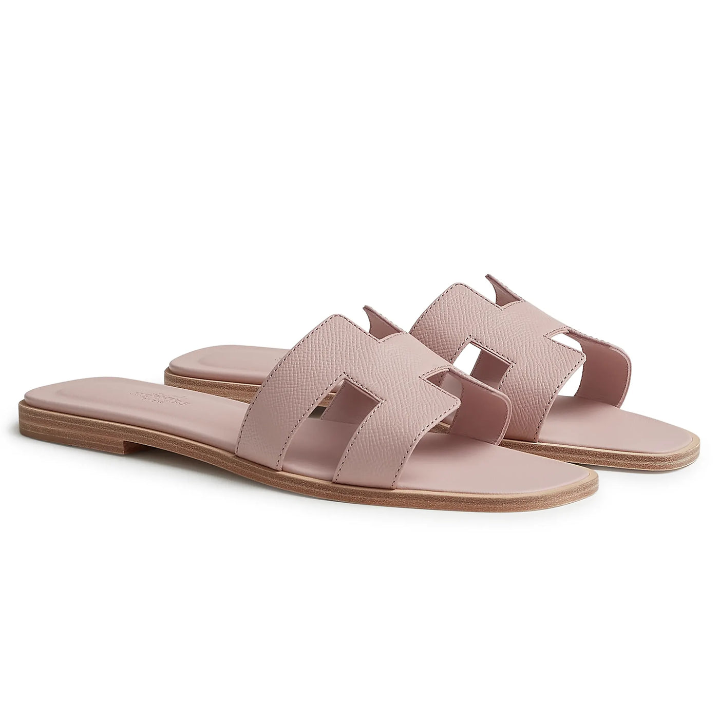 Sandales Hermès Oran Rose Porcelaine — vue 2