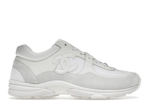Baskets Chanel CC Daim Blanc