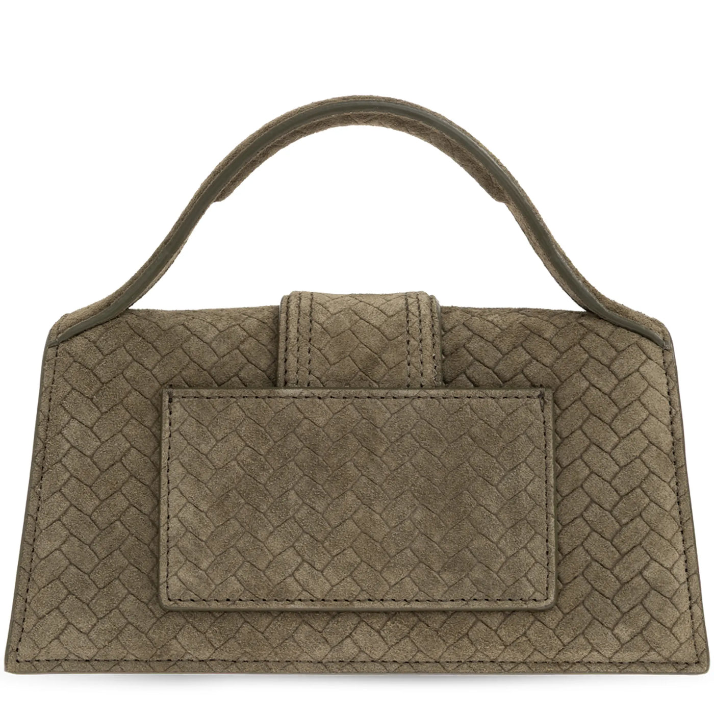 Sac à main Jacquemus le Bambino Suede Top Handle Khaki — vue 3