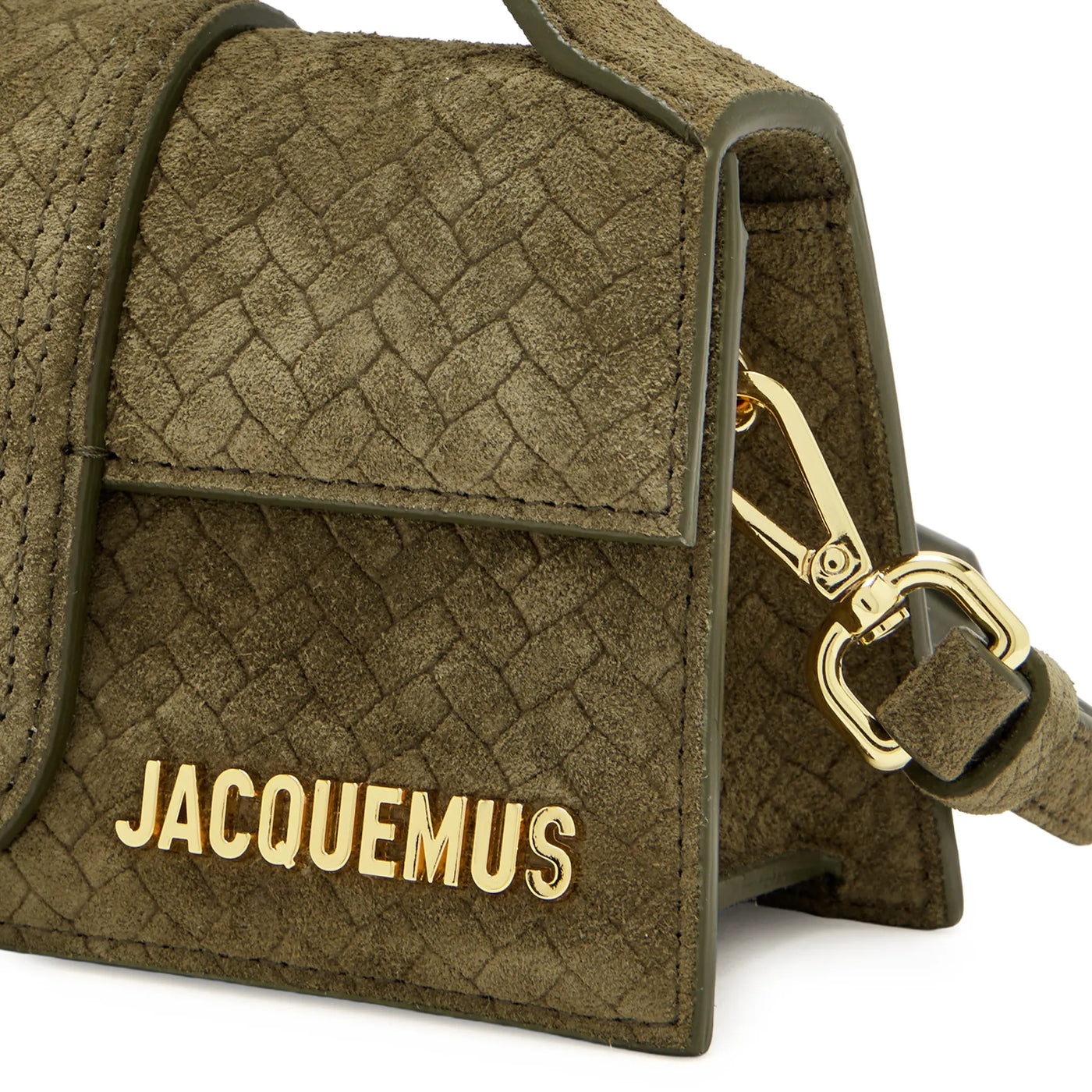 Sac à main Jacquemus le Bambino Suede Top Handle Khaki — vue 6