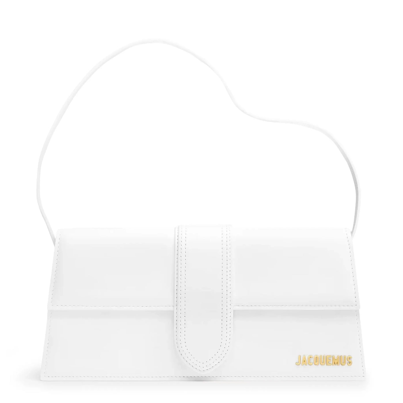 Sac à bandoulière Jacquemus le Bambino Long Flap Blanc Shoulder