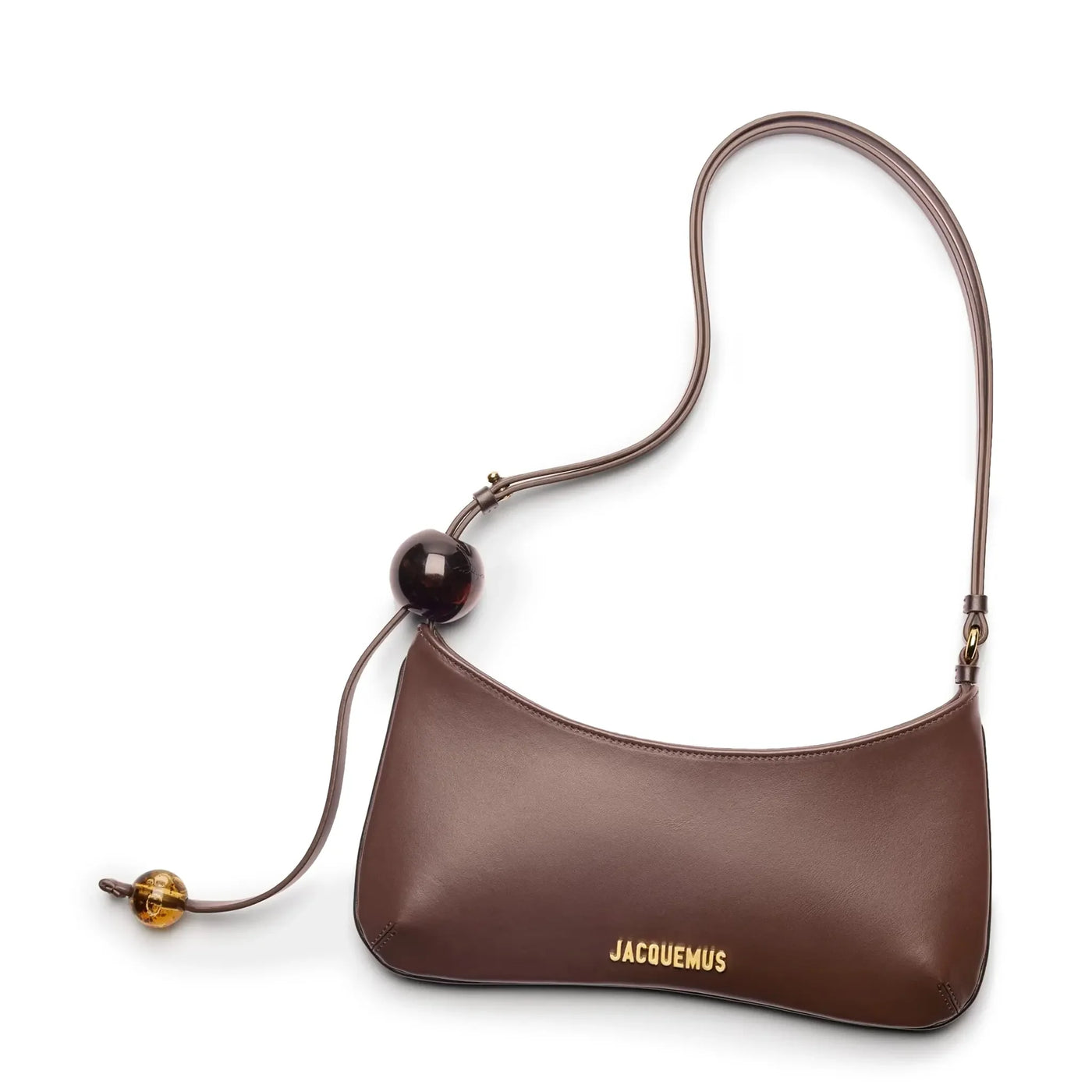 Sac à bandoulière Jacquemus le Bisou Perle Medium Marron Shoulder — vue 5