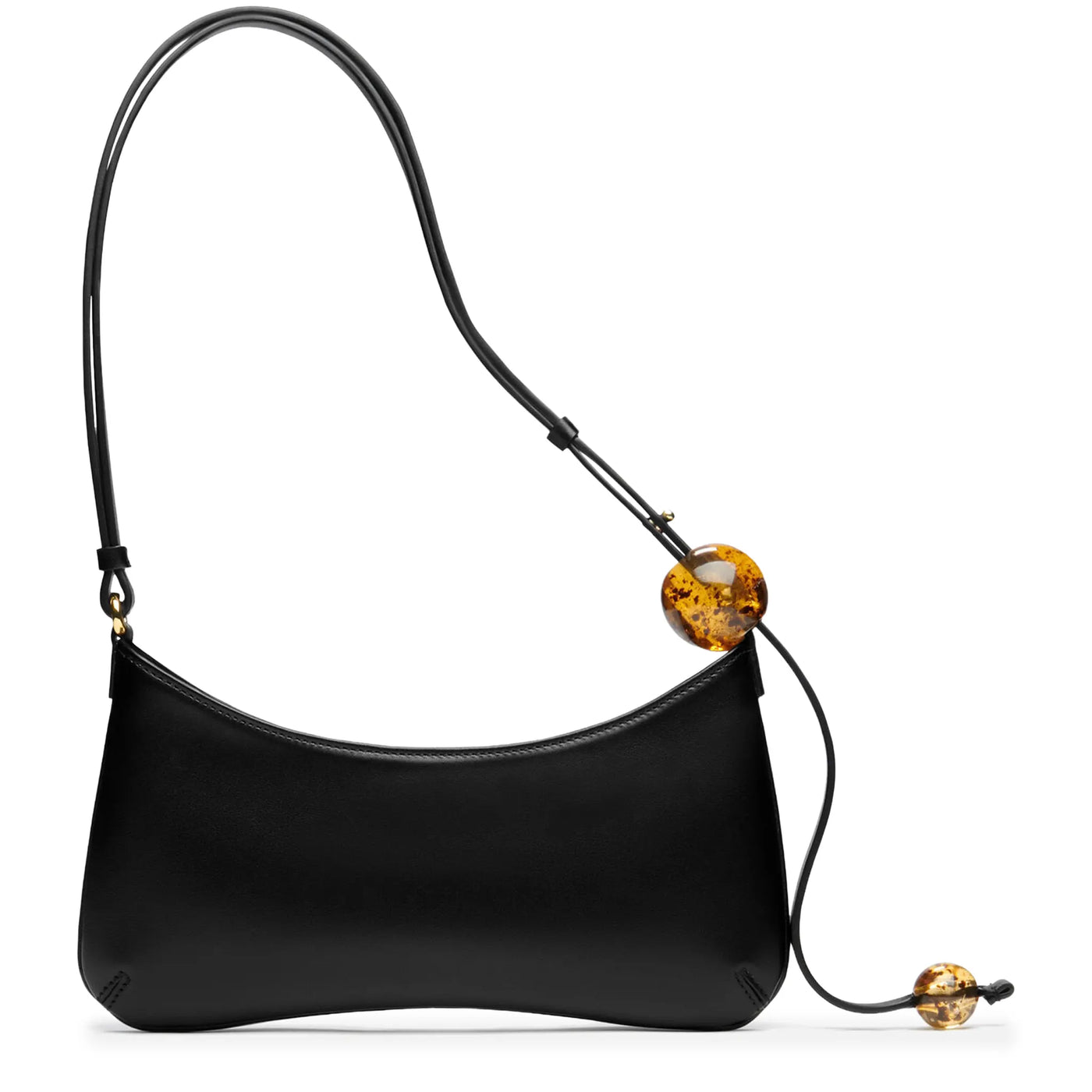Sac à bandoulière Jacquemus les Classiques the Bisou Perle Beaded Noir Shoulder — vue 2