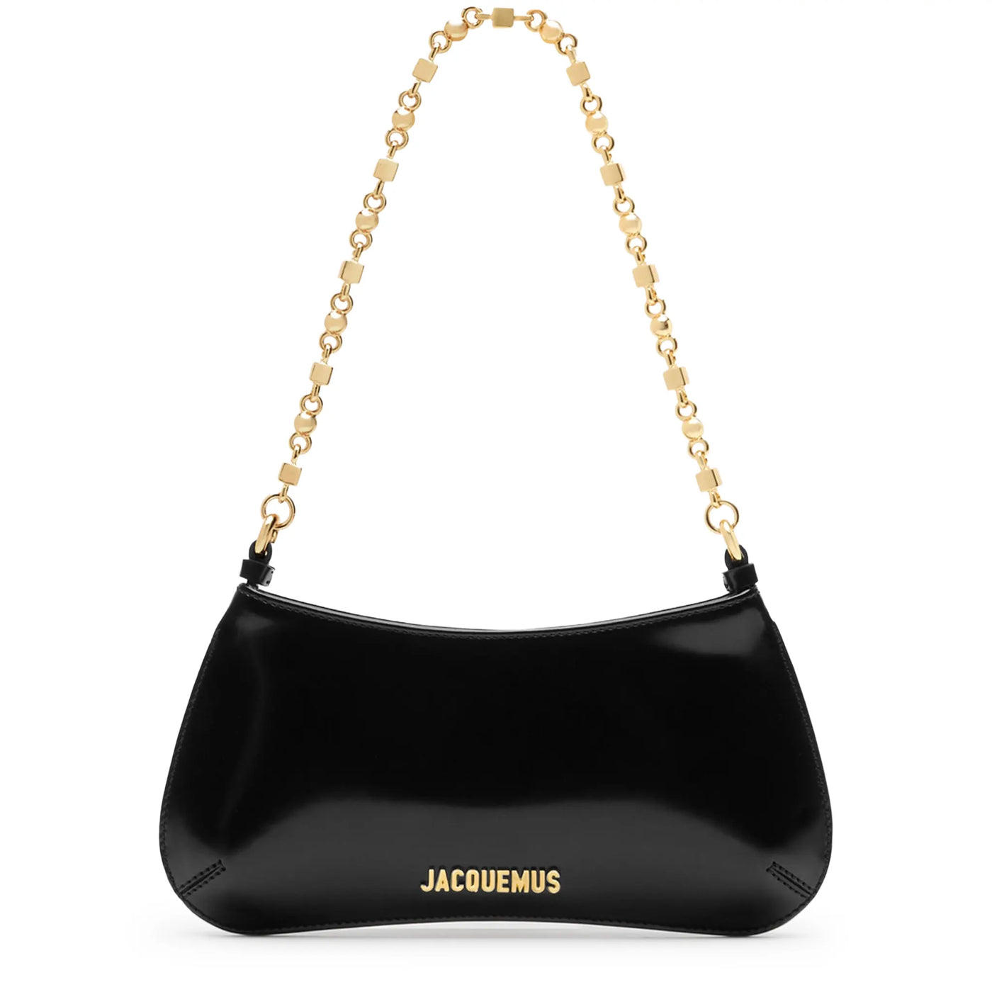 Sac à bandoulière Jacquemus the Bisou Chain Small Noir Shoulder