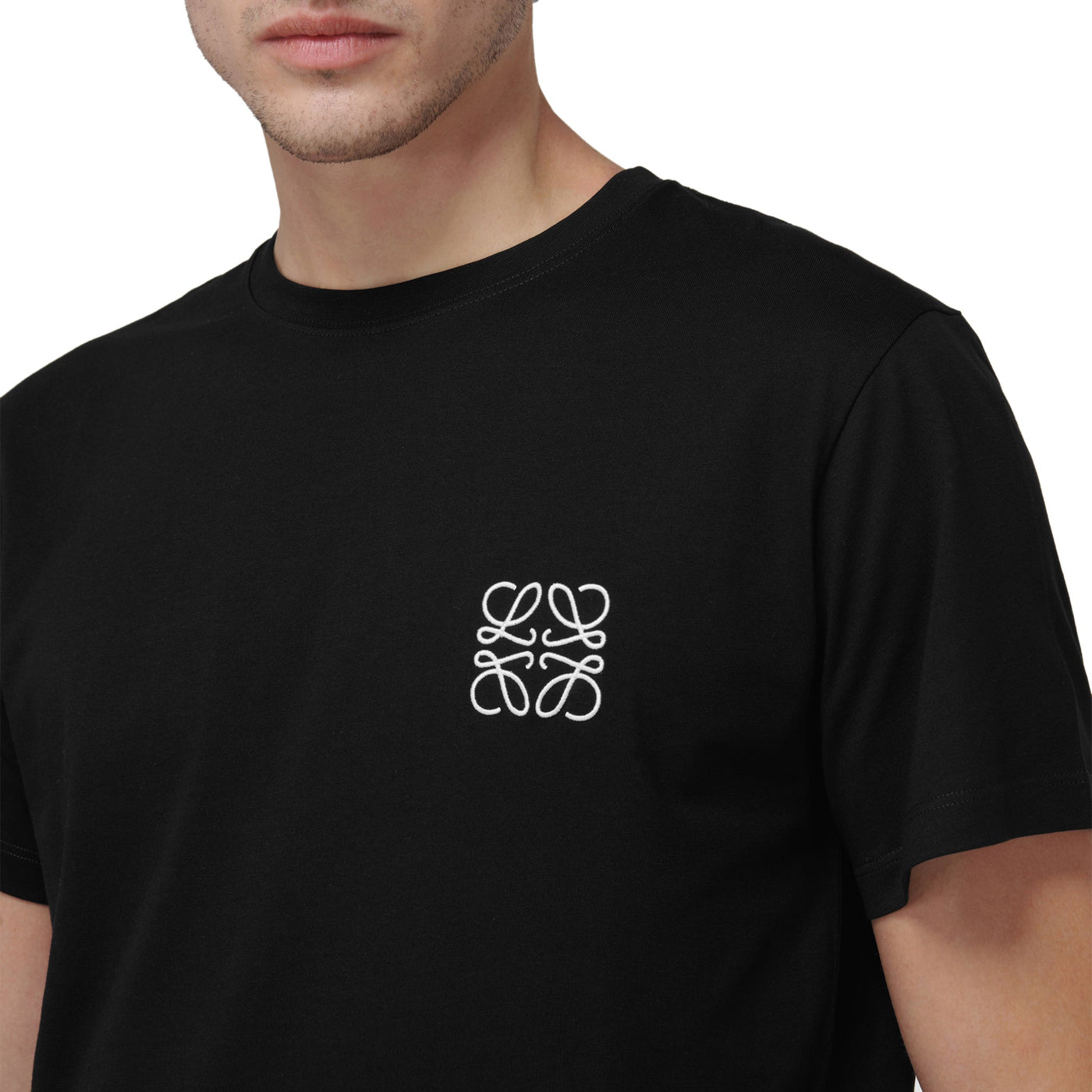 T-Shirt Loewe Anagram Chest Logo Noir T Shirt — vue 3
