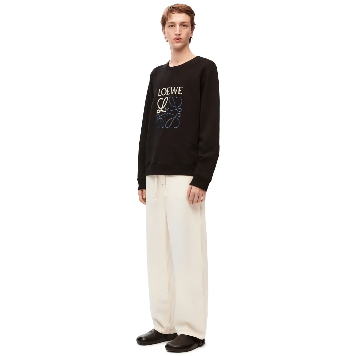 Sweat Loewe Anagram Cotton Noir — vue 4