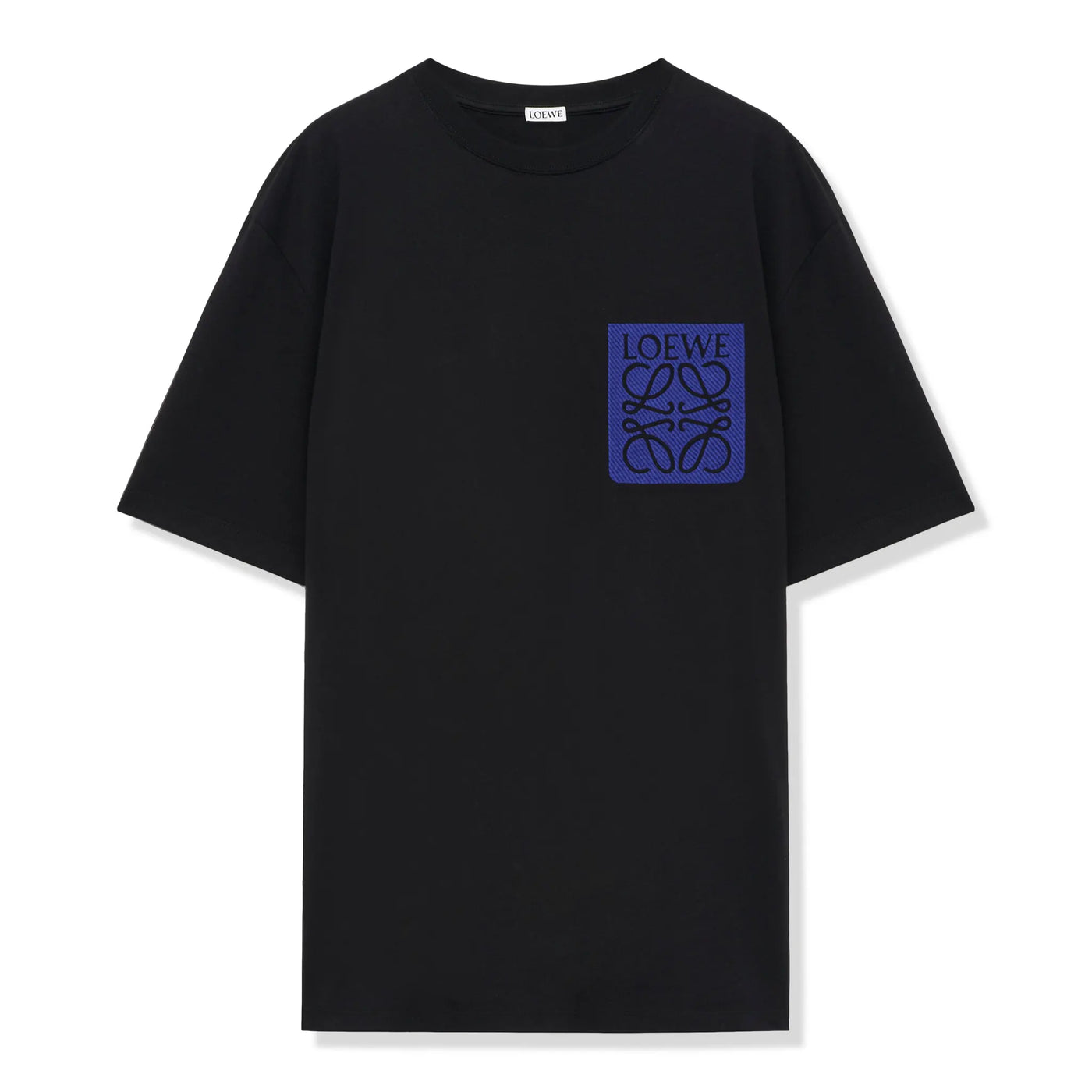 T-Shirt Loewe Anagram Fake Pocket Noir Bleu T Shirt