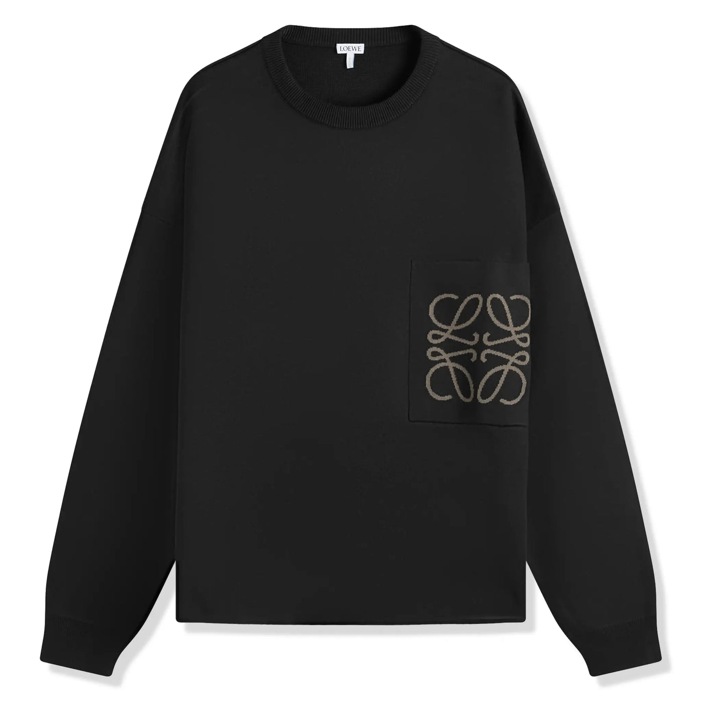 Sweat Loewe Anagram Pocket Cotton and Viscose Noir