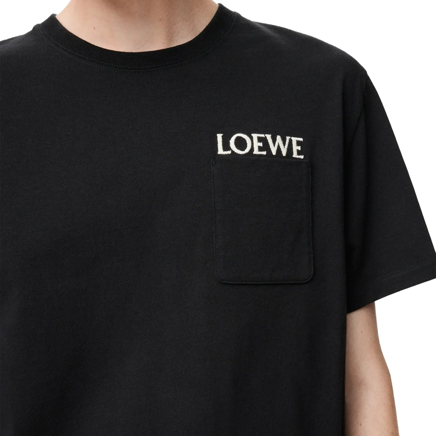 T-Shirt Loewe Relaxed Fit Cotton Noir T-shirt — vue 5