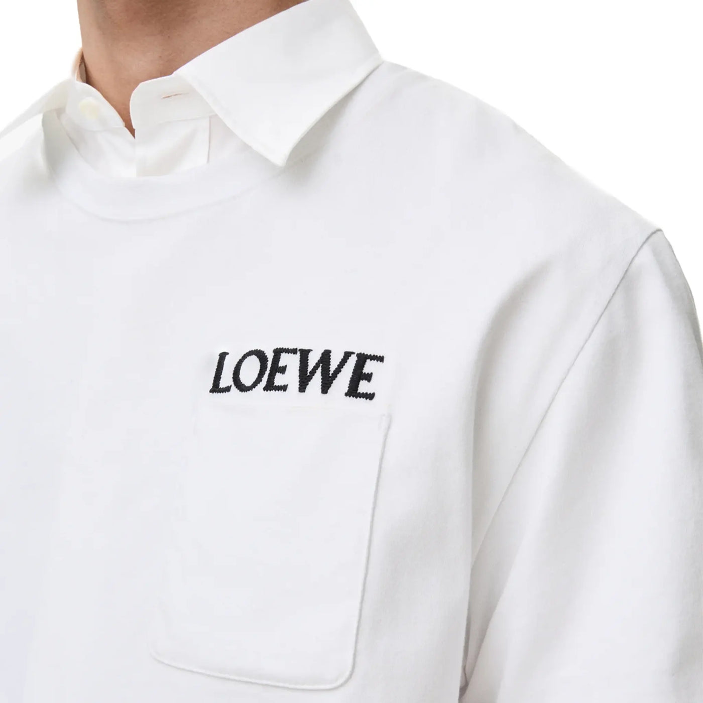 T-Shirt Loewe Relaxed Fit Cotton Blanc T-shirt — vue 5