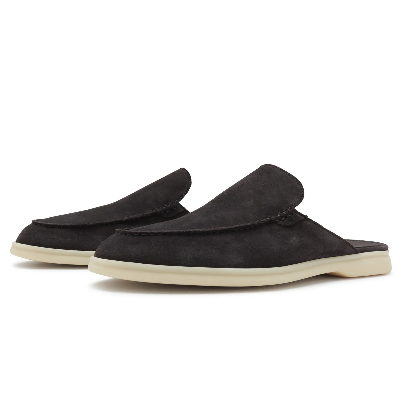 Mocassins Loro Piana Babouche Walk Suede Ink — vue 2