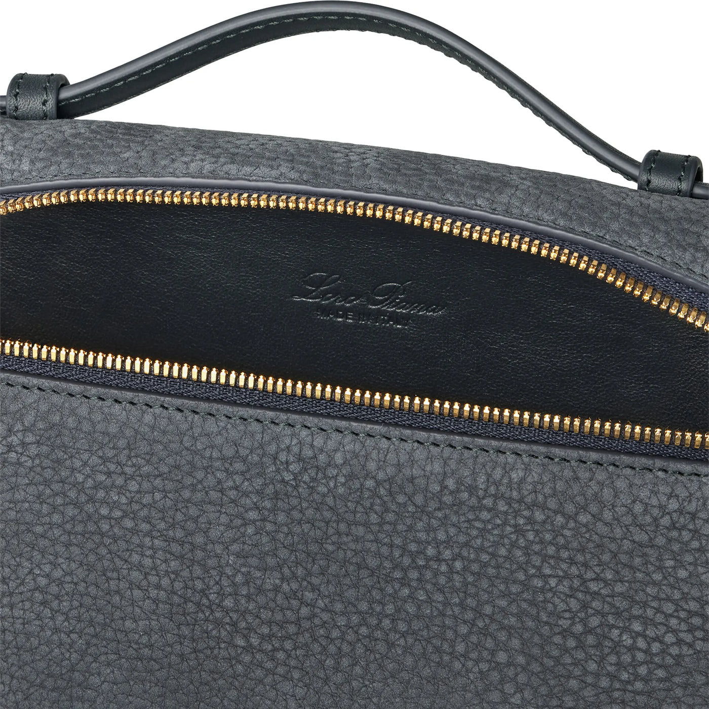 Sac à bandoulière Loro Piana Extra Pocket L19 Calfskin Bleu Vert Sun Or Shoulder — vue 5