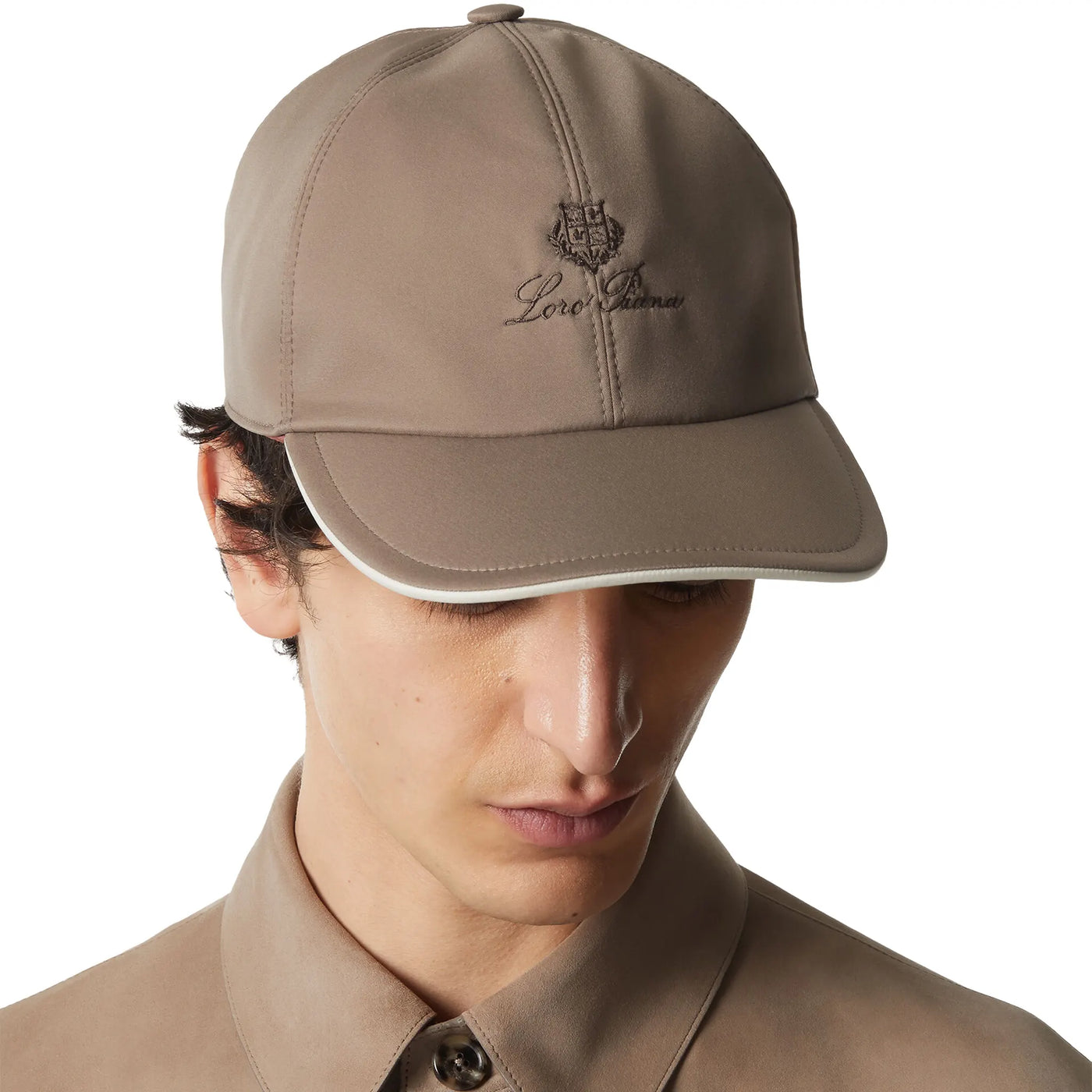 Casquette Loro Piana Microfibre Storm System Almond Ivoire Baseball — vue 2