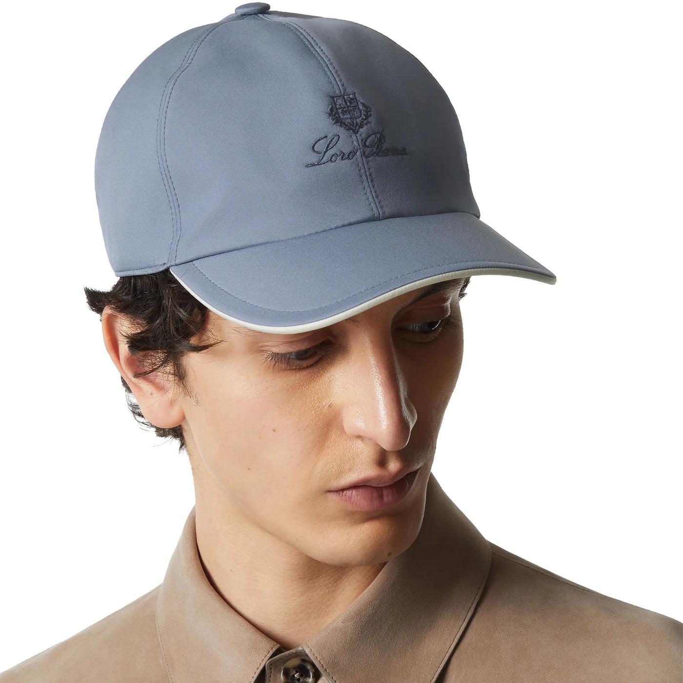 Casquette Loro Piana Microfibre Storm System Blurred Clouds Ivoire Baseball — vue 2