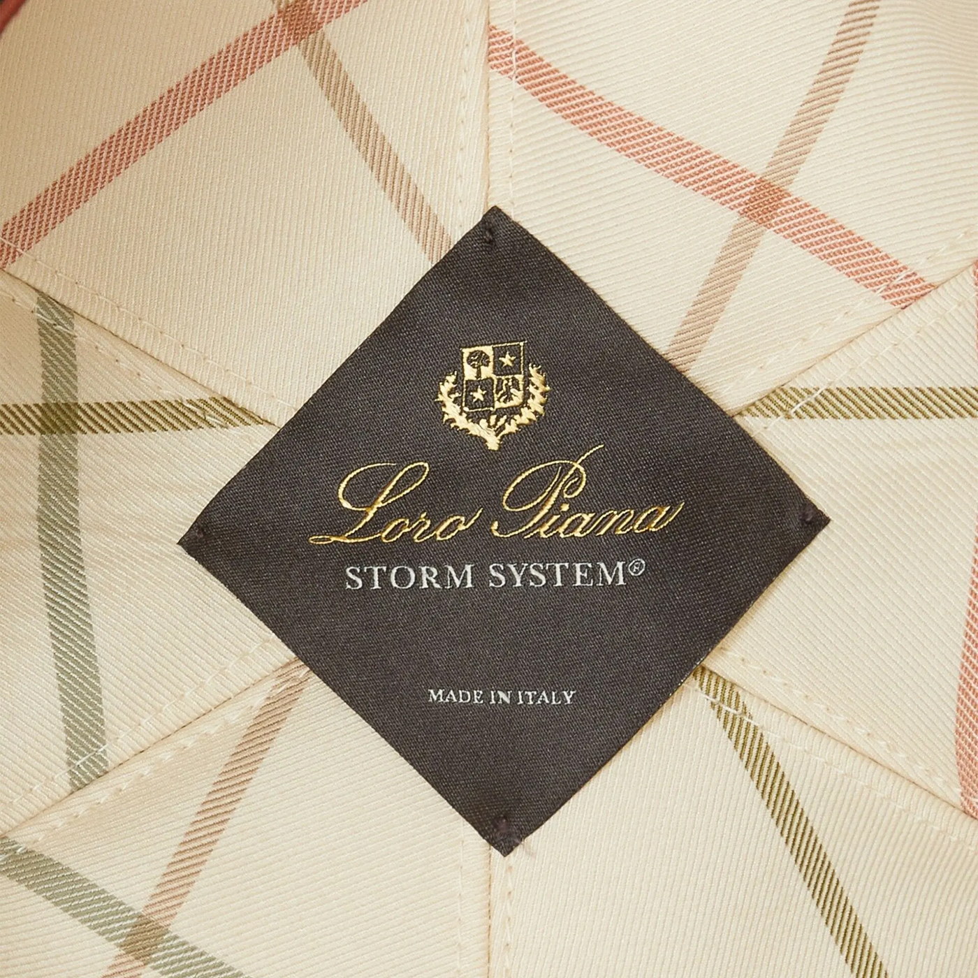 Casquette Loro Piana Microfibre Storm System Onyx Ivoire Baseball — vue 5