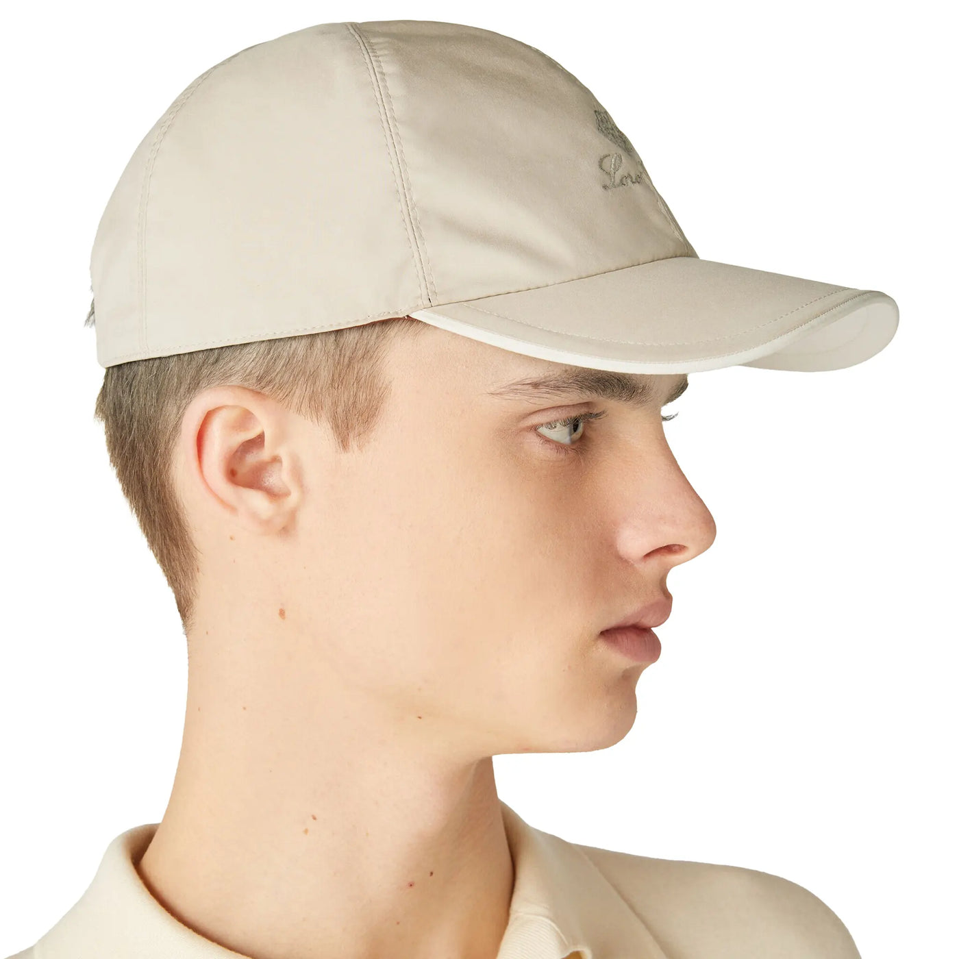 Casquette Loro Piana Microfibre Storm System Sand Shell Ivoire Baseball — vue 2