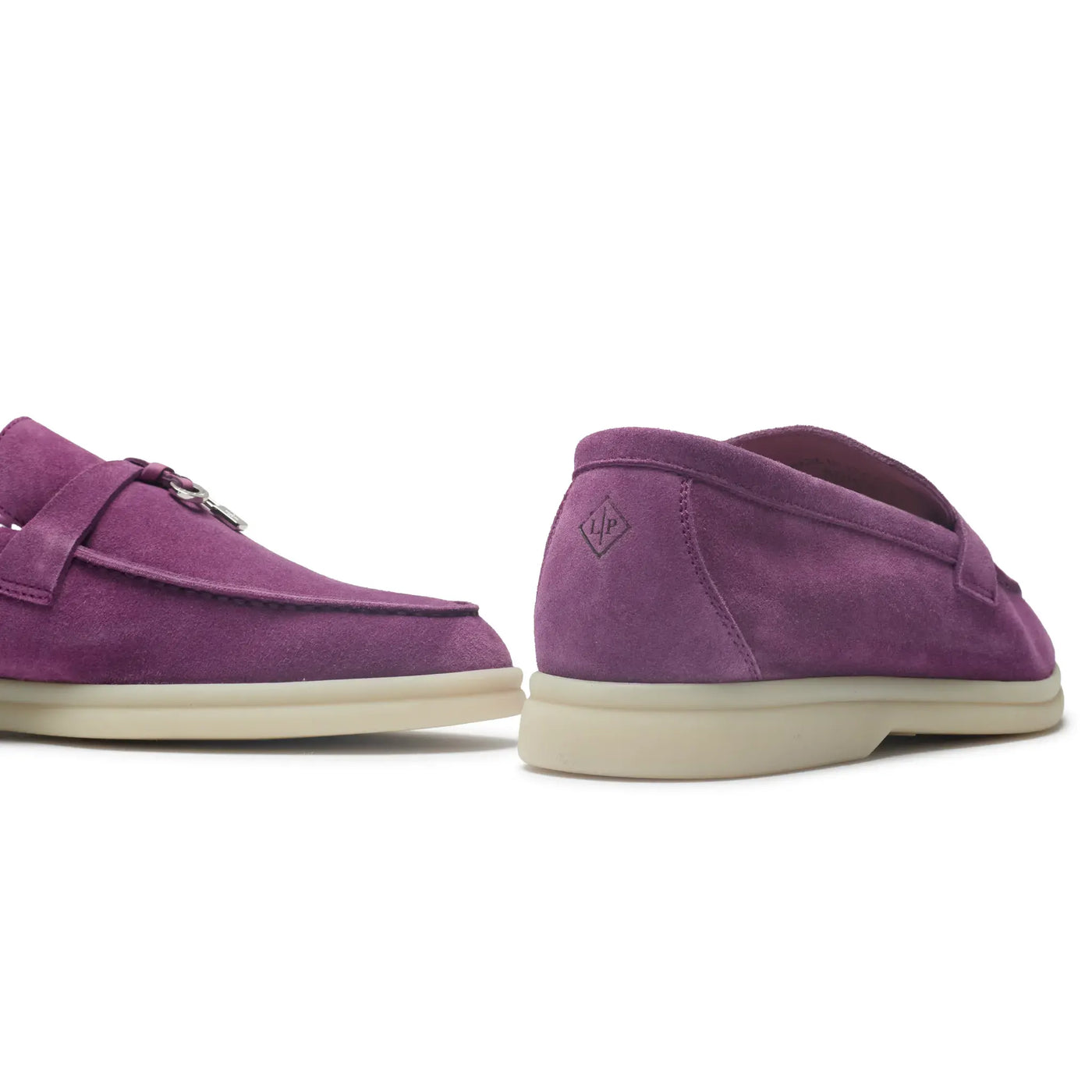 Mocassins Loro Piana Summer Charms Suede Violet Daisy — vue 5