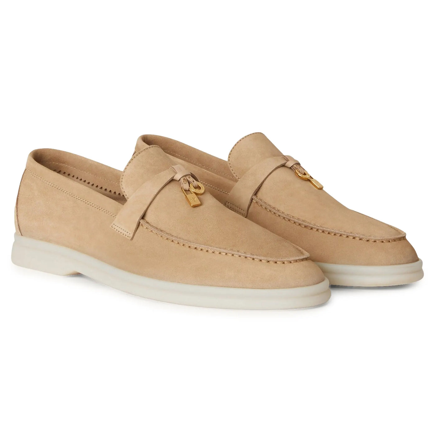 Mocassins Loro Piana Summer Charms Suede Sandstone — vue 2