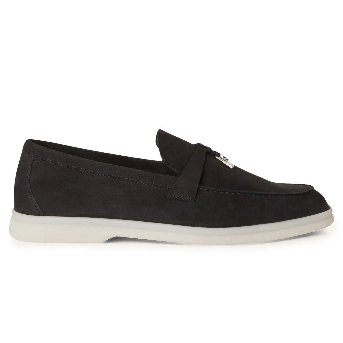 Mocassins Loro Piana Summer Charms Walk Suede Caviar