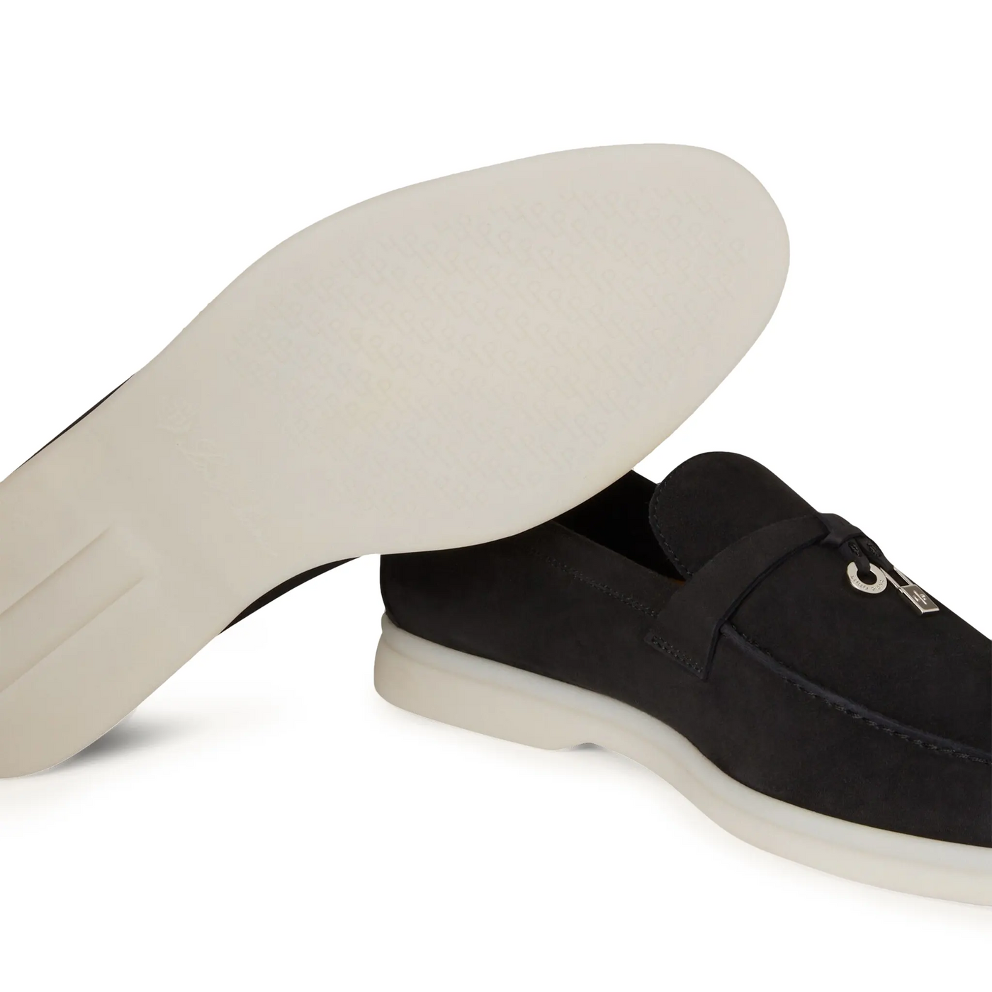 Mocassins Loro Piana Summer Charms Walk Suede Caviar — vue 5