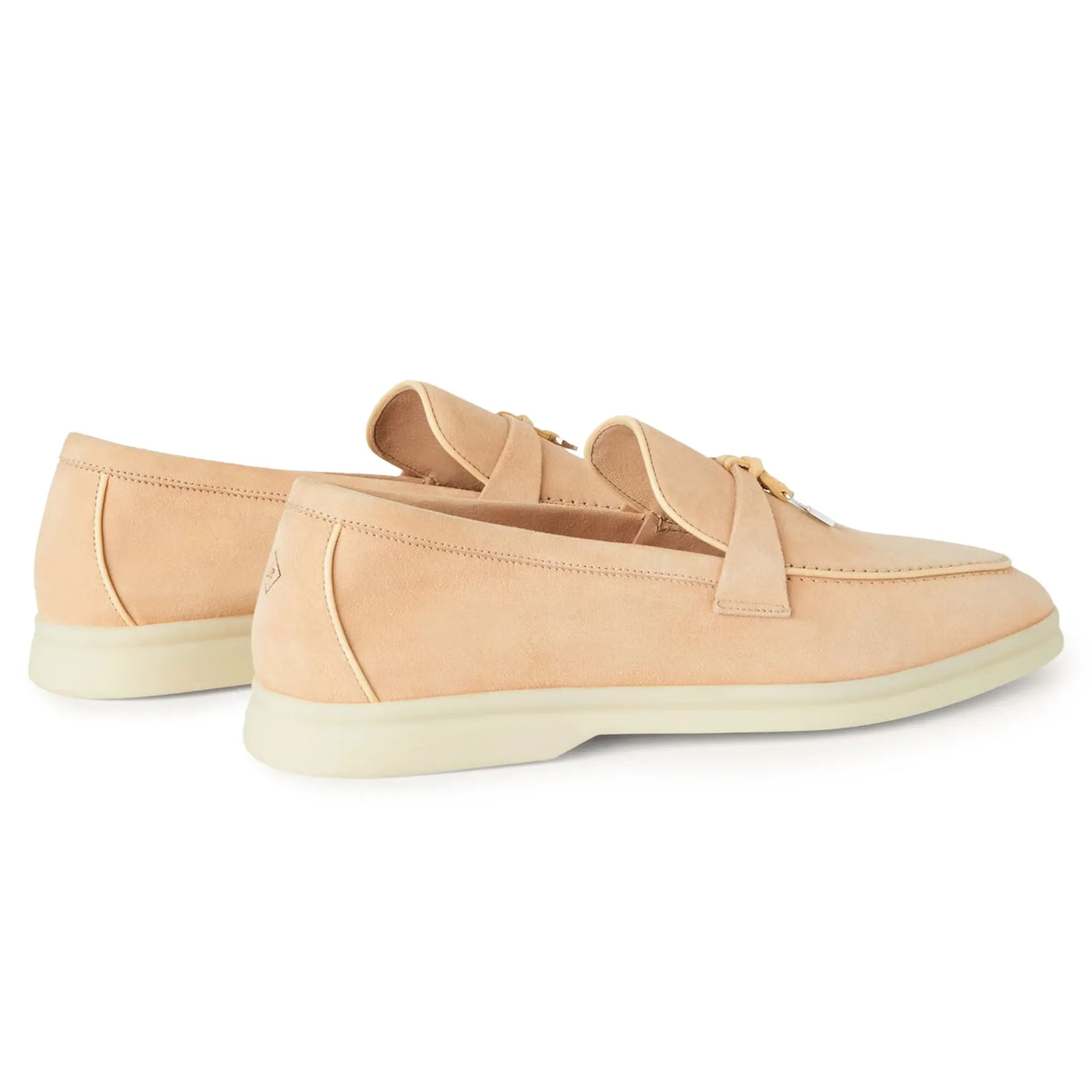Mocassins Loro Piana Summer Charms Walk Suede Goatskin Rose Reef — vue 4