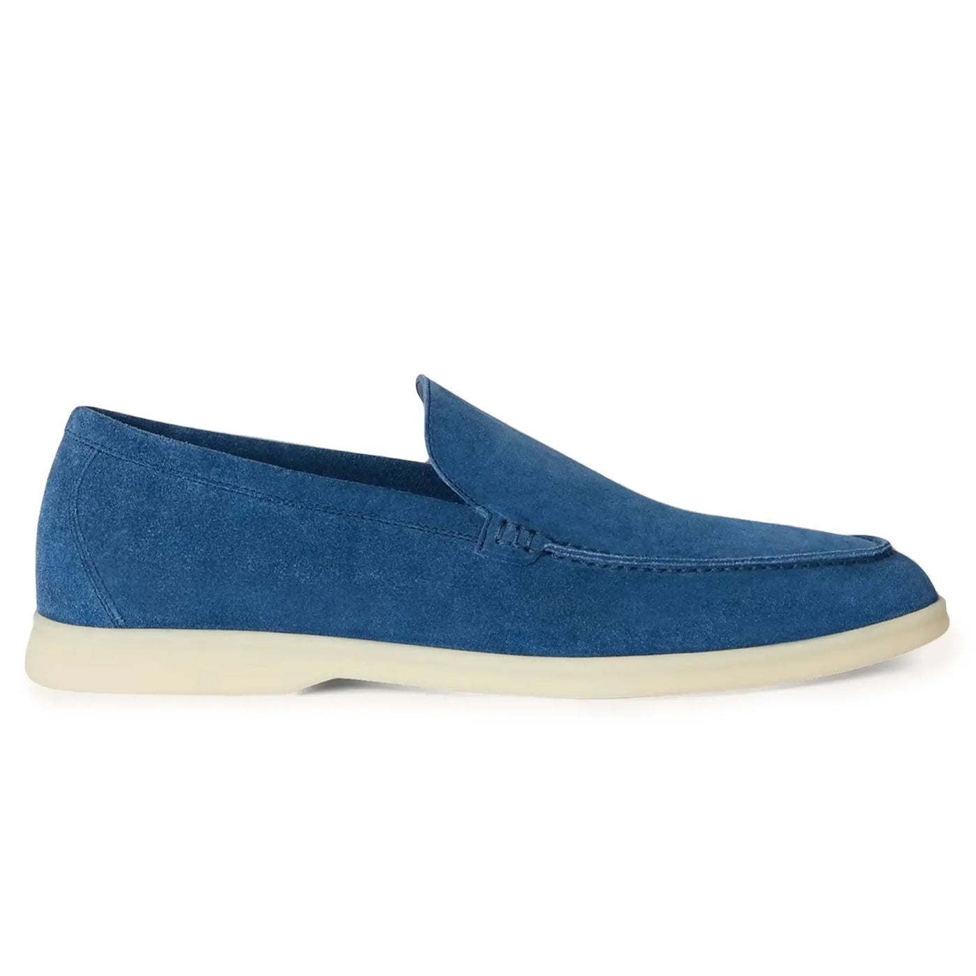 Mocassins Loro Piana Summer Walk Suede Cobalt Ink