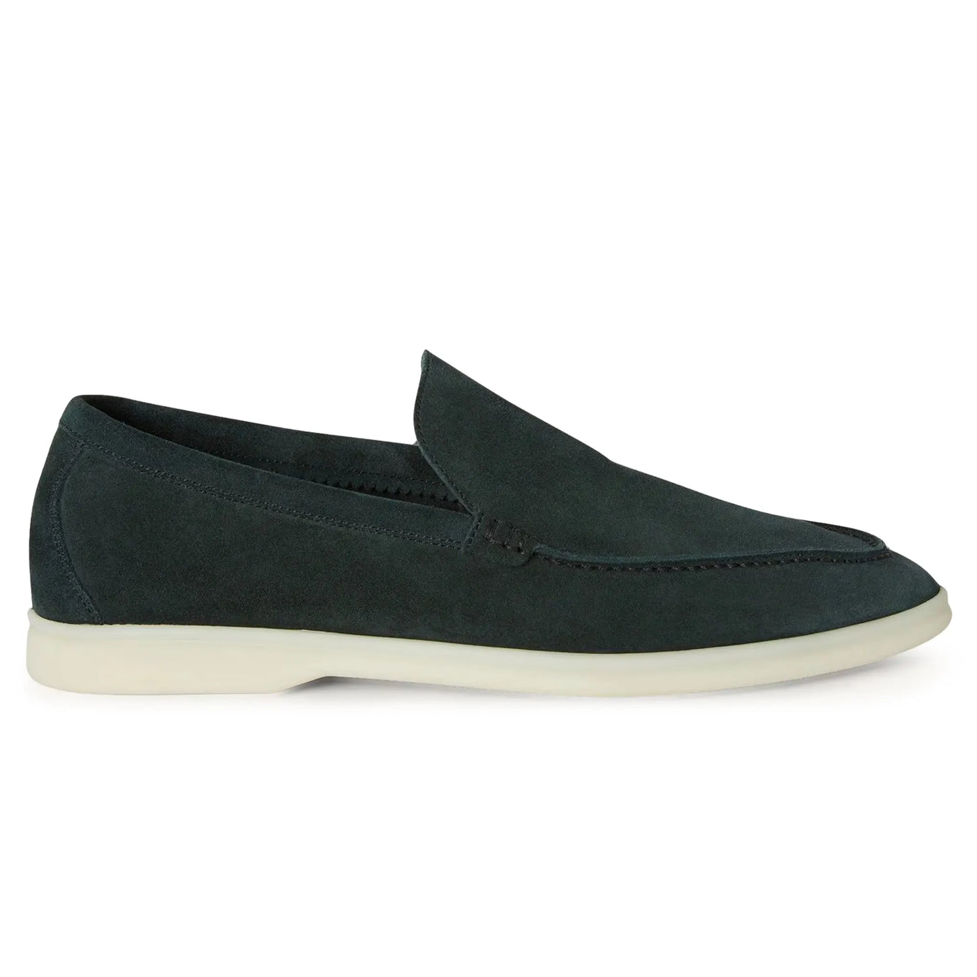 Mocassins Loro Piana Summer Walk Suede Foncé Vert