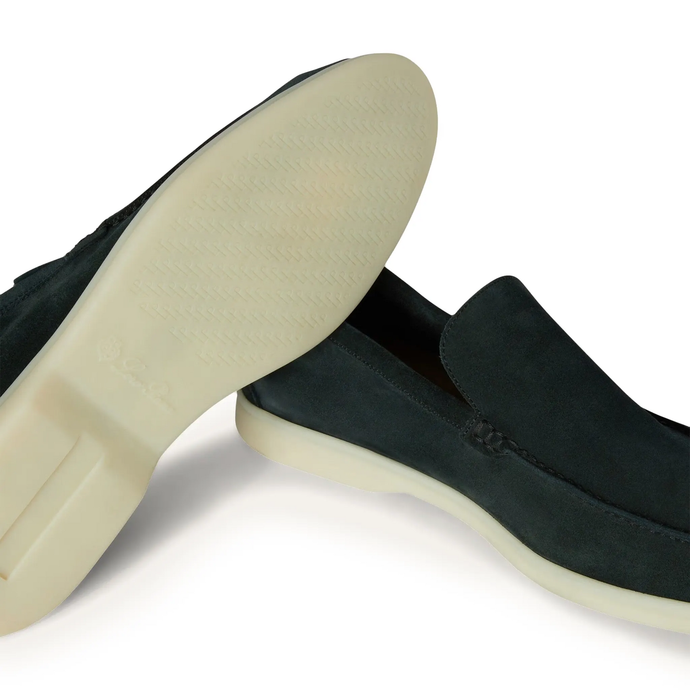 Mocassins Loro Piana Summer Walk Suede Foncé Vert — vue 5