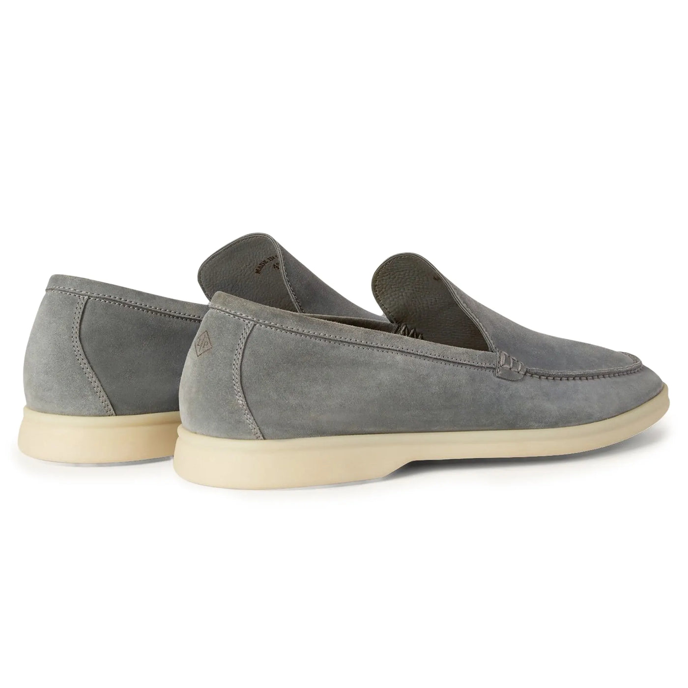Mocassins Loro Piana Summer Walk Suede Gull Gris — vue 4