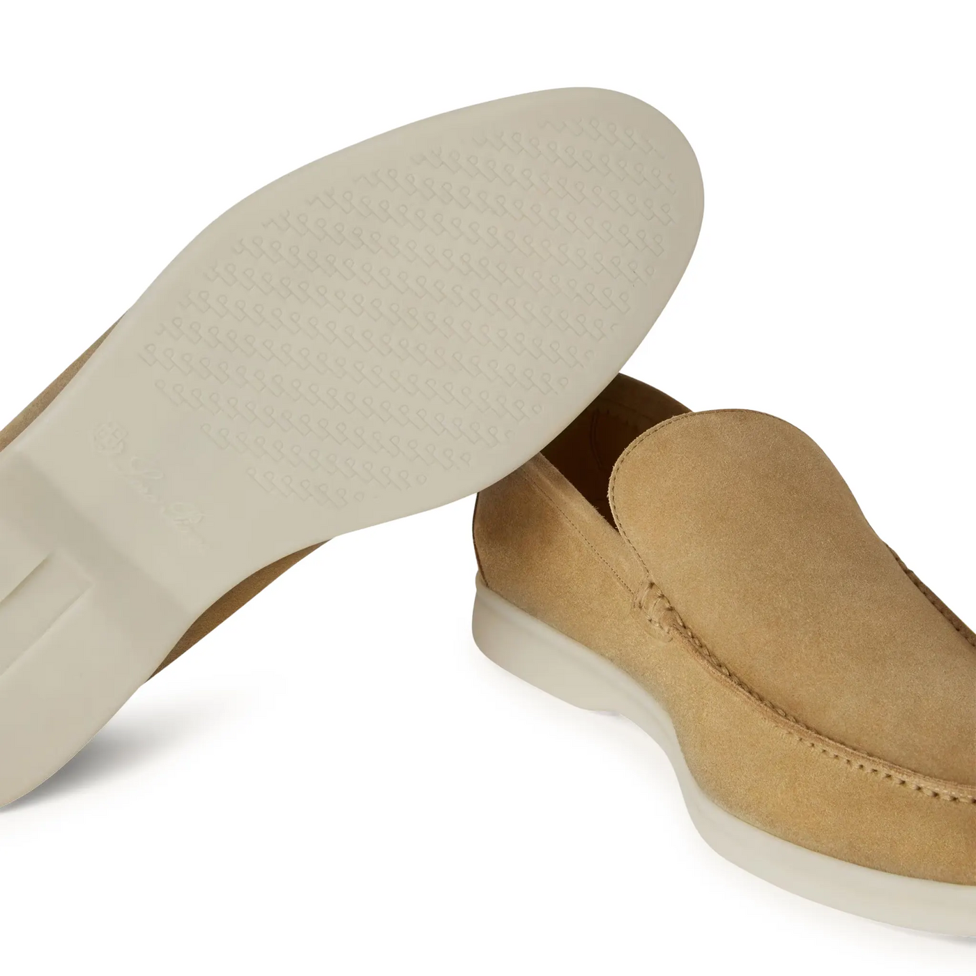 Mocassins Loro Piana Summer Walk Suede Clair Wood Smoke — vue 5