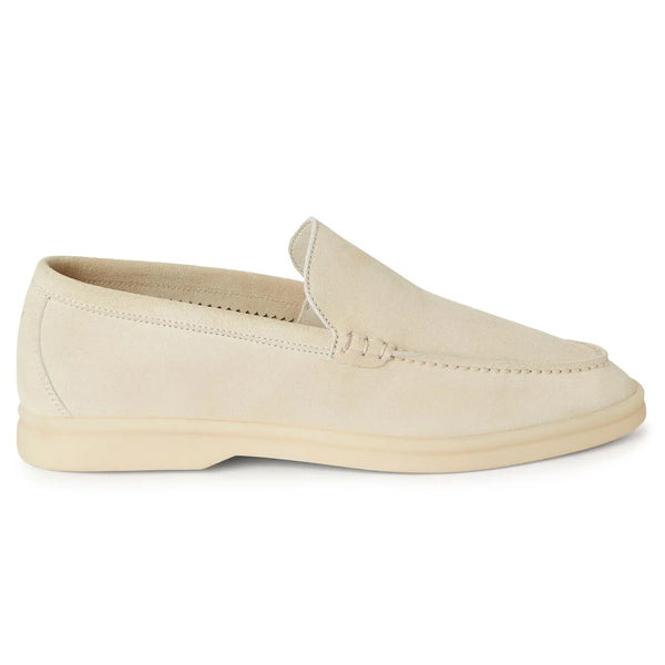 Mocassins Loro Piana Summer Walk Suede Nougat