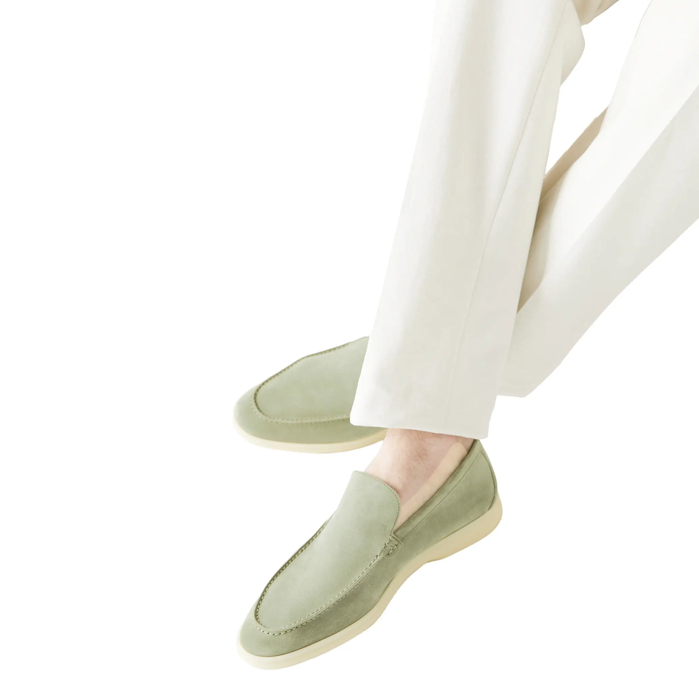 Mocassins Loro Piana Summer Walk Suede Shamrock — vue 7